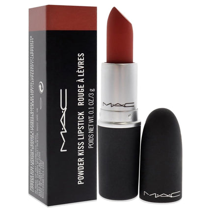 MAC Powder Kiss Lipstick - 316 Devoted To Chili For Women 0.1 oz Lipstick
