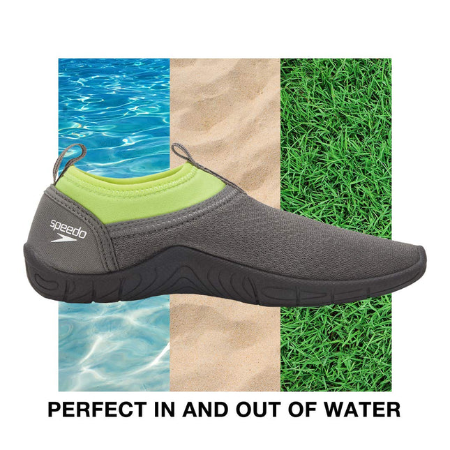 Speedo Unisex-Child Water Shoe Tidal Cruiser Kids Grey Size: 1 Big Kid