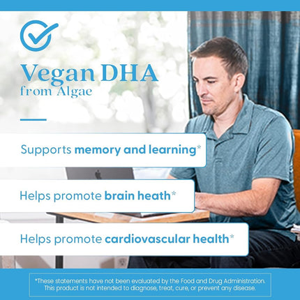 Doctor's Best Vegetarian DHA From Algae, Non-GMO, Vegan, Gluten Free, 200 mg, 60 Softgels