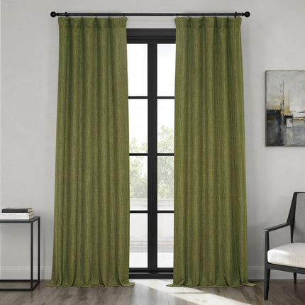 HPD Half Price Drapes Faux Linen Textured Room Dar