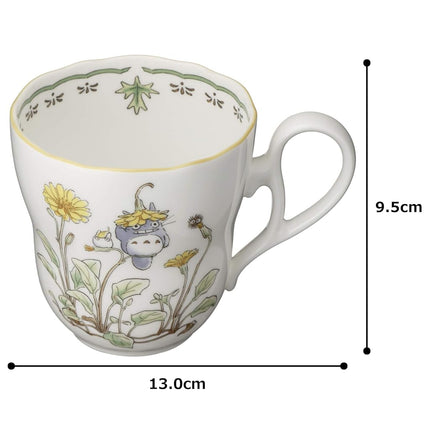 Noritake 4924-37L/TP97855 My Neighbor Totoro, Microwave Safe, 2 Pieces, Bone China Mug (Pear Set)