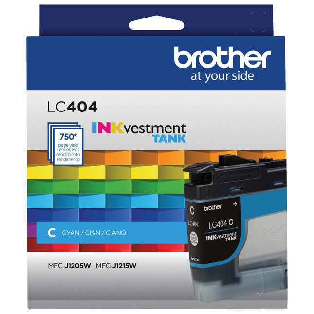 Brother LC404CS Standard Yield Cyan Ink Cartridge