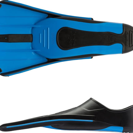 CRESSI Light Kid Fins Blue 33/34 (1/2) - Powerful Short Kid Fins for Swimming and Snorkeling, Muscle Conditioning and Physical, Lightweight, Unisex Travel Fins