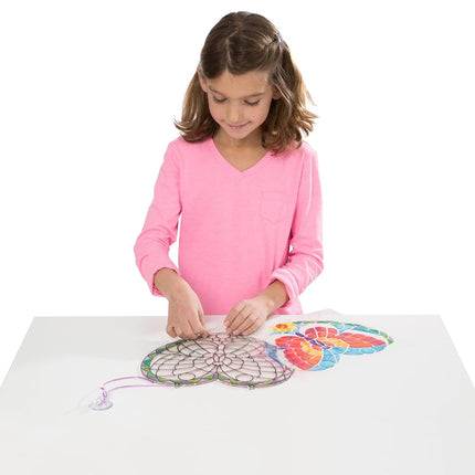 Melissa & Doug Stained Glass Made Easy Activity Kit: Butterfly - 140+ Stickers