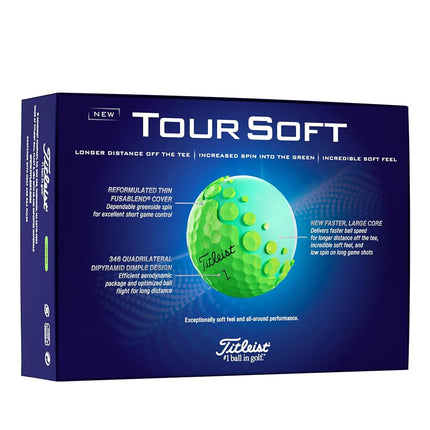 Titleist Tour Soft Golf Ball, Pack of 12, White, PRIOR GENERATION