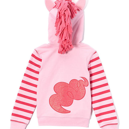 My Little Pony Girls' Pinky Pie Pink/Multi Cosplay Hoodie, 4