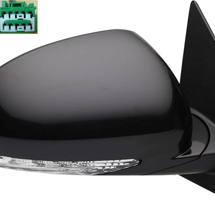 Dorman 955-1742 Espejo retrovisor exterior eléctrico del lado del pasajero - Calefactado/Plegable con señal y memoria para modelos seleccionados de Buick, Negro