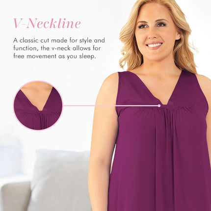 Exquisite Form Robe courte sans manches Coloratura pour femme, Amarante, Très grande taille