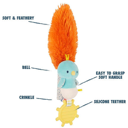 Baby GUND Tinkle Crinkle Collection The Play Together Toy Birdie Stuffed Animal Sensory Plush, 12"