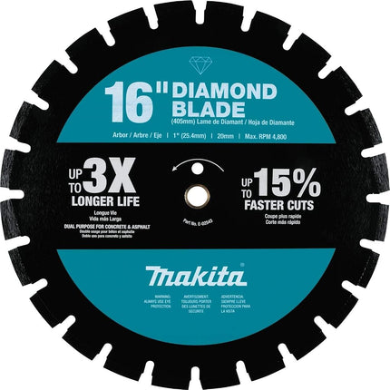 Makita E-02543 Lame diamantée 40 cm, segmentée, double usage