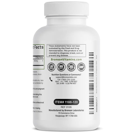 Bronson Maca Root Extra Strength 4000 MG per Serving, Lepidium Meyenii - Non-GMO, 120 Vegetarian Capsules