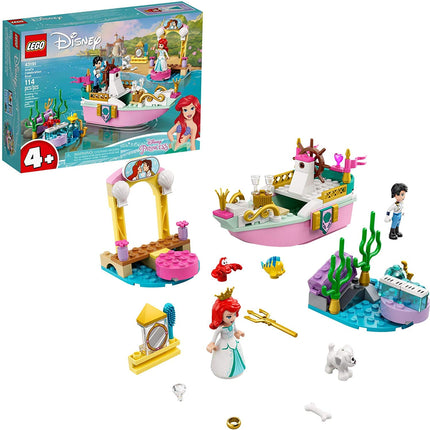 Lego Disney El Bote de Celebración de Ariel 43191; Kit de Construcción Creativo Que Es un Regalo Divertido para Niños, 2021 (114 Piezas)
