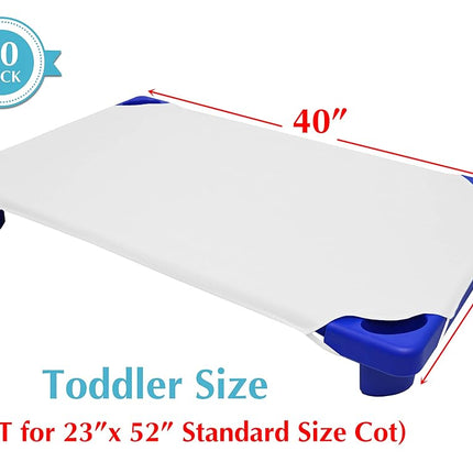 American Baby Company Drap de Lit de Crèche en Percale 100% Coton 10 Pièces pour Tout-Petits, Blanc, 23" x 40"