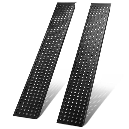 CAAP DRIVEN 63" L x 9" W Rampas de carga antideslizantes de acero para ATV, motocicletas, cortadoras de césped, bicicletas eléctricas Capacidad combinada de 880 lb CAAP-TOLS-LRAMP-BK