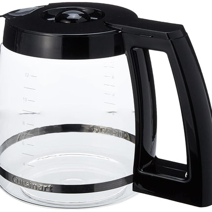 Cuisinart 12-Cup Replacement Glass Carafe, Black, 12 Cup