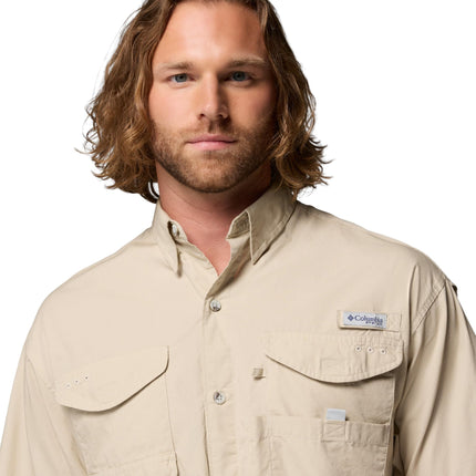 Columbia Men's Standard Bonehead SS Shirt, Fossil, X-Small, Fossil, XS