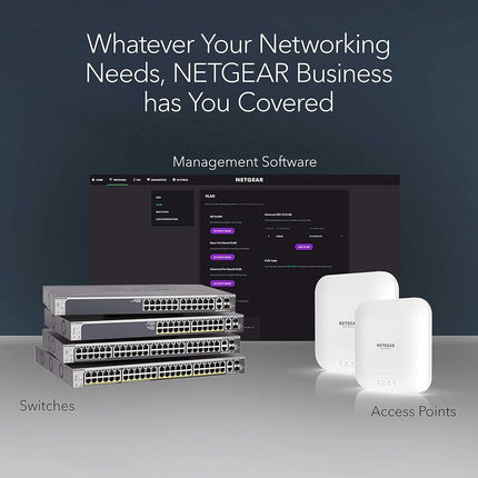 NETGEAR 5-Port Gigabit Ethernet Plus Switch (GS105Ev2) - Managed, Desktop or Wall Mount, and Limited Lifetime Protection