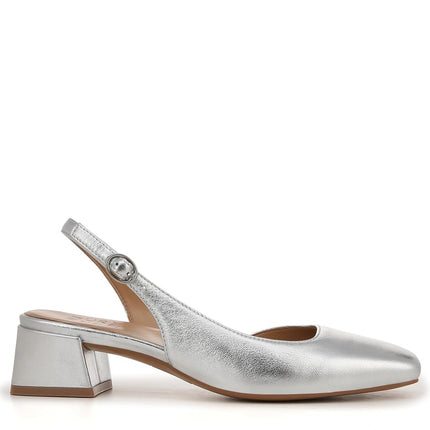 Naturalizer Women's Jayla Pump, Silver Metallic, 6 UK