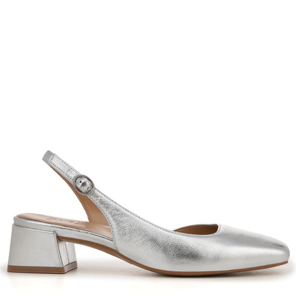 Naturalizer Women's Jayla Pump, Silver Metallic, 6 UK