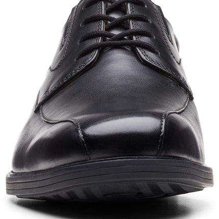 Clarks Men's Whiddon Pace Oxford, Black Leather, 6.5 UK