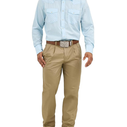Wrangler Men's Tall Sport Western Snap Shirt Dobby Stripe, Blue, X-Large Tall, Blue, XL