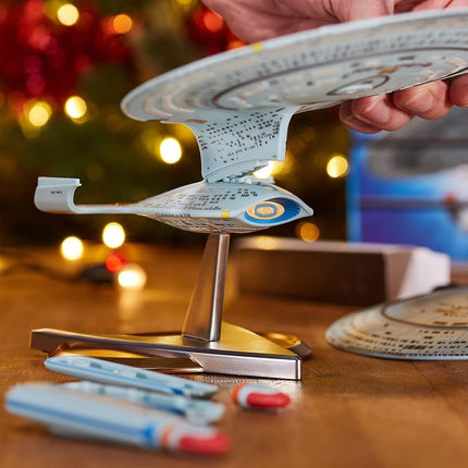 CC Countdown Characters 2024 Star Trek USS Enterprise Collectible Figure - Official Star Trek Merchandise - Buildable Advent Calendar Statue
