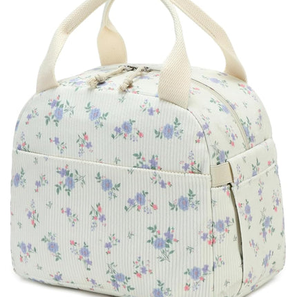 Bluboon Lunch Bag for Women Men Cute Corduroy Lunc