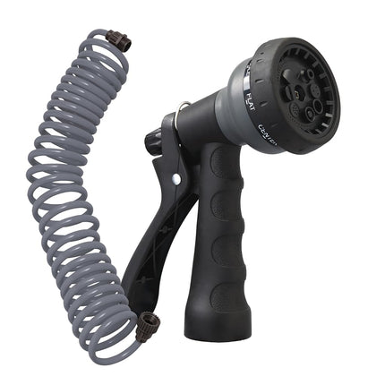Orbit 26382 Coil Garden Hose, Gray, 25'