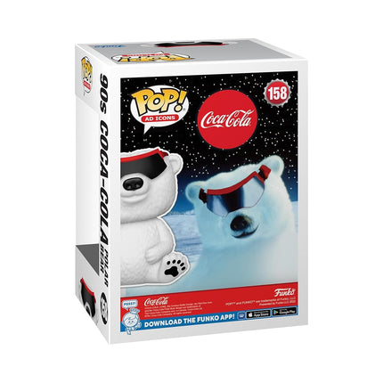 Funko POP! Ad Icons: Coke - Coca Cola Polar Bear Bear - (90's) - Flocked - Coca-Cola - Amazon Exclusive - Collectable Vinyl Figure - Gift Idea - Official Merchandise - Toys for Kids & Adults
