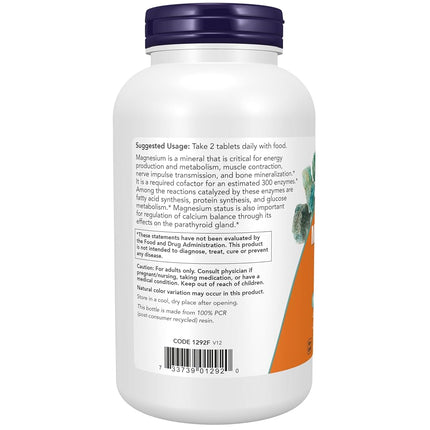 NOW Magnesium Citrate 200 mg,250 Tablets