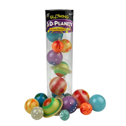 University Games 3-D Planets in a Tube Glow-in-the-Dark, Black