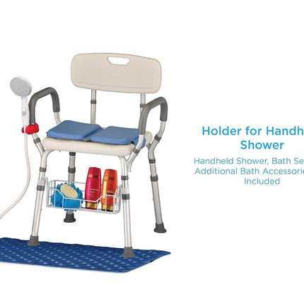 NOVA Hand Held Shower Holder Attachment for Bath Seat, Transfer Bench, Bath Stool, Shower Commode, Universal Fit