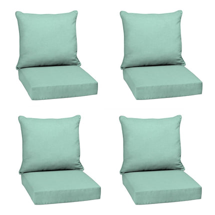 ARDEN Outdoor Deep Seat Cushion Set, 4-Pack, 24x24