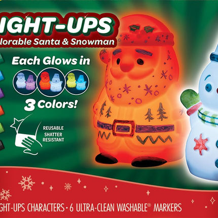 Crayola Light Ups Santa and Snowman Bundle, Recolo