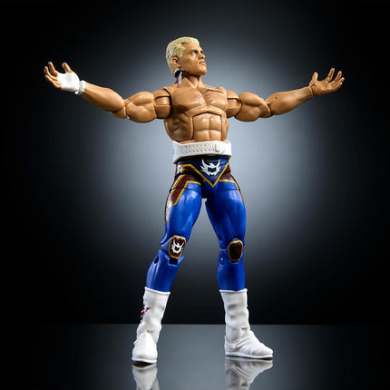Mattel WWE Top Picks Elite Action Figure & Accessory Set, The American Nightmare Cody Rhodes 6" Collectible with Interchangeable Hands, Ring Gear & 25 Points of Articulation