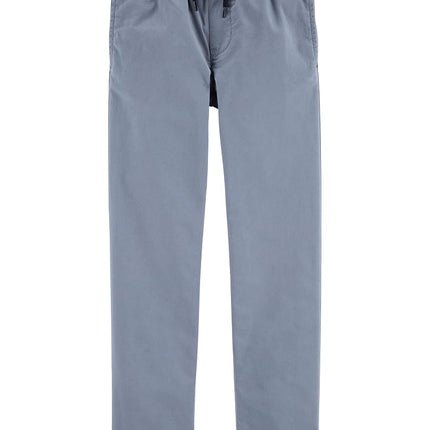 OshKosh Boys' Toddler Pull-on Twill Joggers, Pigeon Blue, 4T