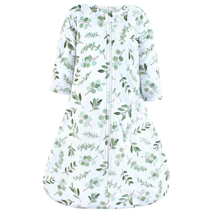 Saco de dormir de felpa de piel sintética de manga larga Hudson Baby unisex, manta portátil, eucalipto, 6-12 meses