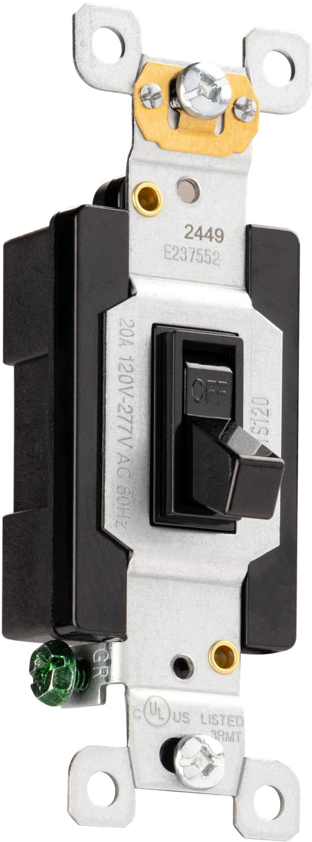 GE Grounding Toggle Switch, Single Pole, Heavy Dut