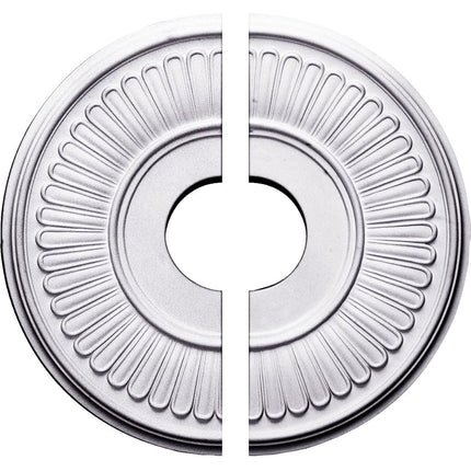 Ekena Millwork CM15BE2 15 OD x 3 7/8" ID x 3/4" P Berkshire Ceiling Medallion, Two Piece (Fits Canopies up to 7"), White