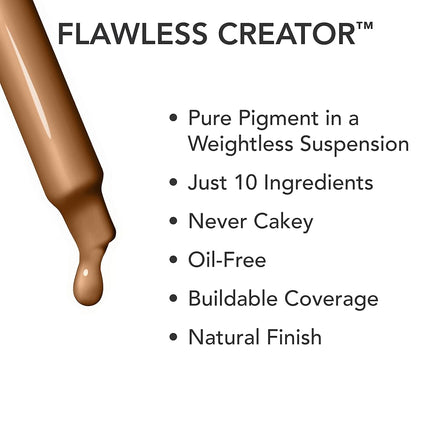 Dermablend Flawless Creator Lightweight Foundation - Oil Free Formula - Never Cakey - Covers Skin Blemishes - Weightless Coverage - Suitable For Normal, Combination And Oily Skin - 43W - 30 ML