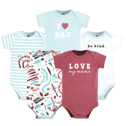 Hudson Baby Unisex Baby Cotton Bodysuits, Girl Abs