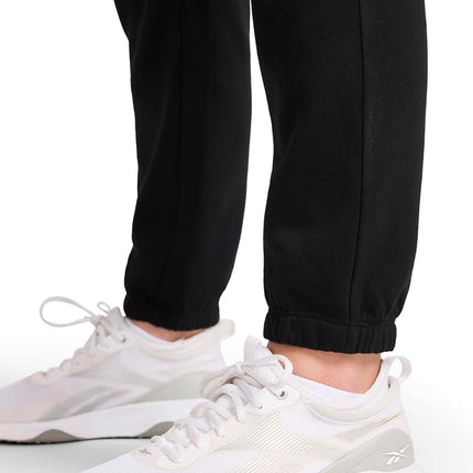 Reebok Ladies Diamante Standard Fit 30" Inseam Midweight Cotton/Polyester Joggers - Black, M