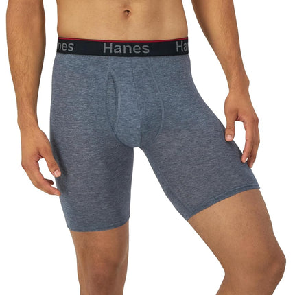 Hanes Men's Hanes Men's Comfort Flex Fit Long Leg Total Support Pouch Briefs, 3-pack Boxer Briefs, Assorted, S UK