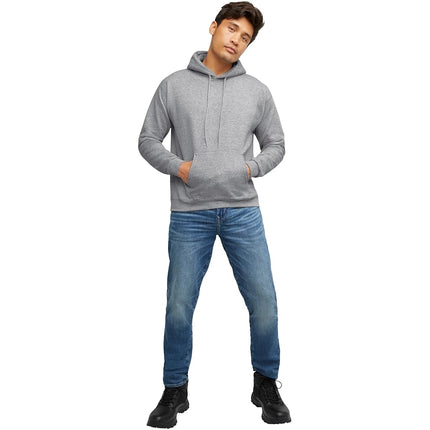 Hanes Men's Sweatshirt, EcoSmart Fleece Hoodie, Cotton-Blend Fleece Hooded Sweatshirt, Plush Fleece Pullover Hoodie, Light Steel, XX-Large