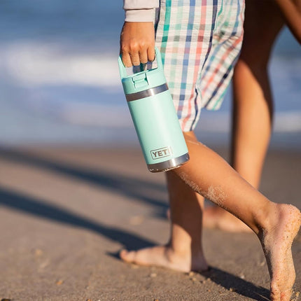 YETI Rambler Jr. 12 oz Kids Bottle, with Straw Cap, Blue Camo