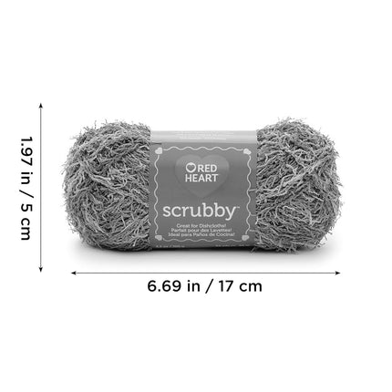 Red Heart Scrubby Black Yarn - 3 Pack of 100g/3.5oz - Polyester - 4 Medium (Worsted) - 92 Yards - Knitting/Crochet