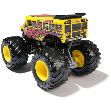 Monster Jam 2025 Oficial 1:64 Camiones Diecast Serie 44 Camiones de Servicio Classroom Crusher Autobús Escolar