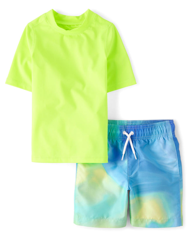The Children's Place Boys' Short Sleeve Rashguard 
