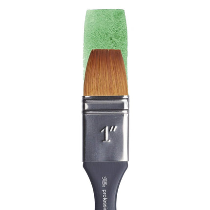 Winsor & Newton 5011925 Professional Watercolour Brush, Painting Brush for Watercolour Paints with Synthetic Fibres, Ergonomic Handle, Durable and Dimensionally Stable, Short Handle, Wash Brush, 1