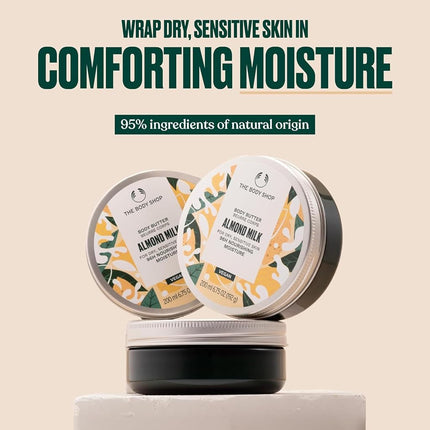 The Body Shop Almond Milk Body Butter, 96hr Moisture, 200ml